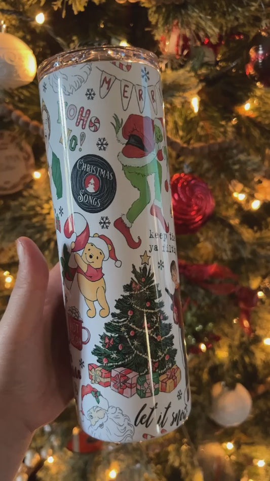 Christmas movies tumbler