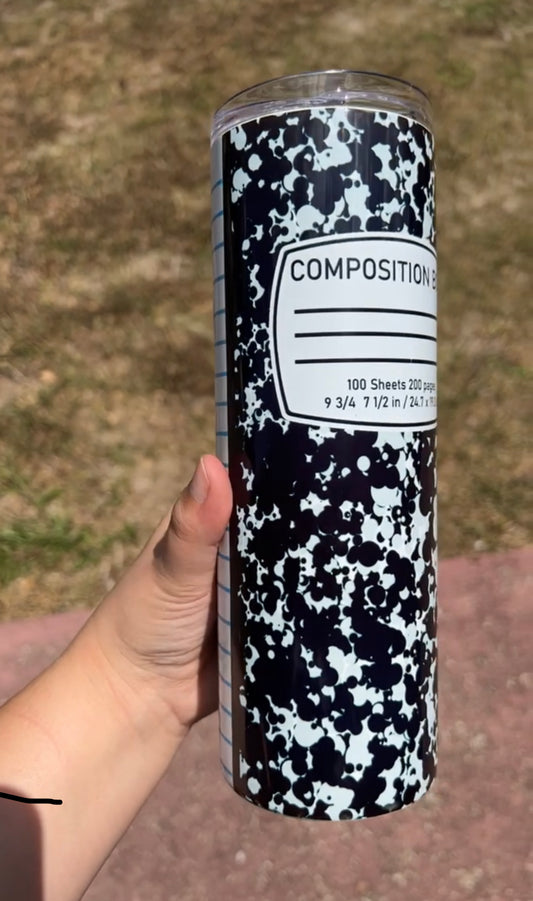 Composition Notebook Tumbler